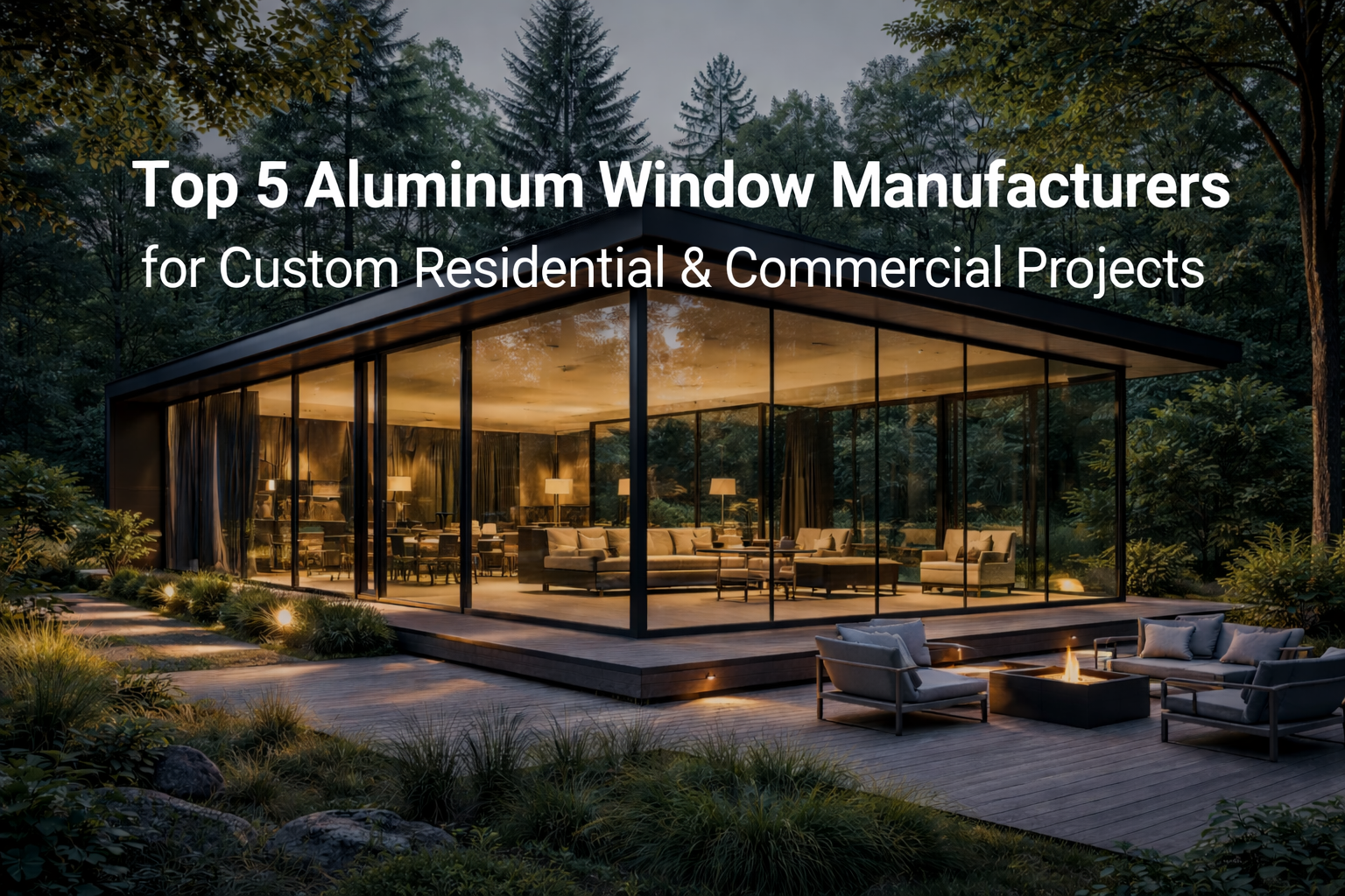 Top 5 Aluminum Window Manufacturers for Custom Residential & Commercial Projects