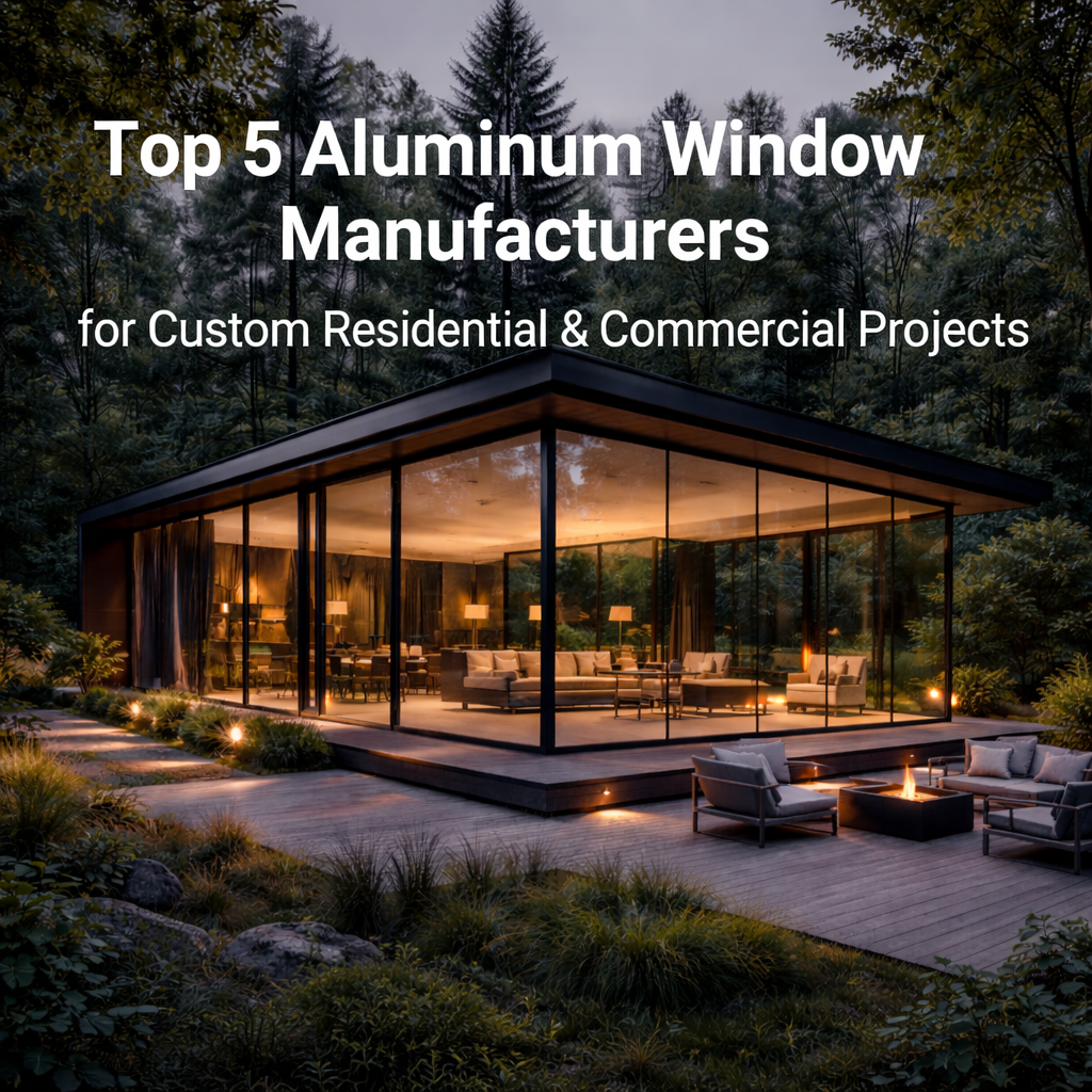 Top 5 Aluminum Window Manufacturers for Custom Residential & Commercial Projects