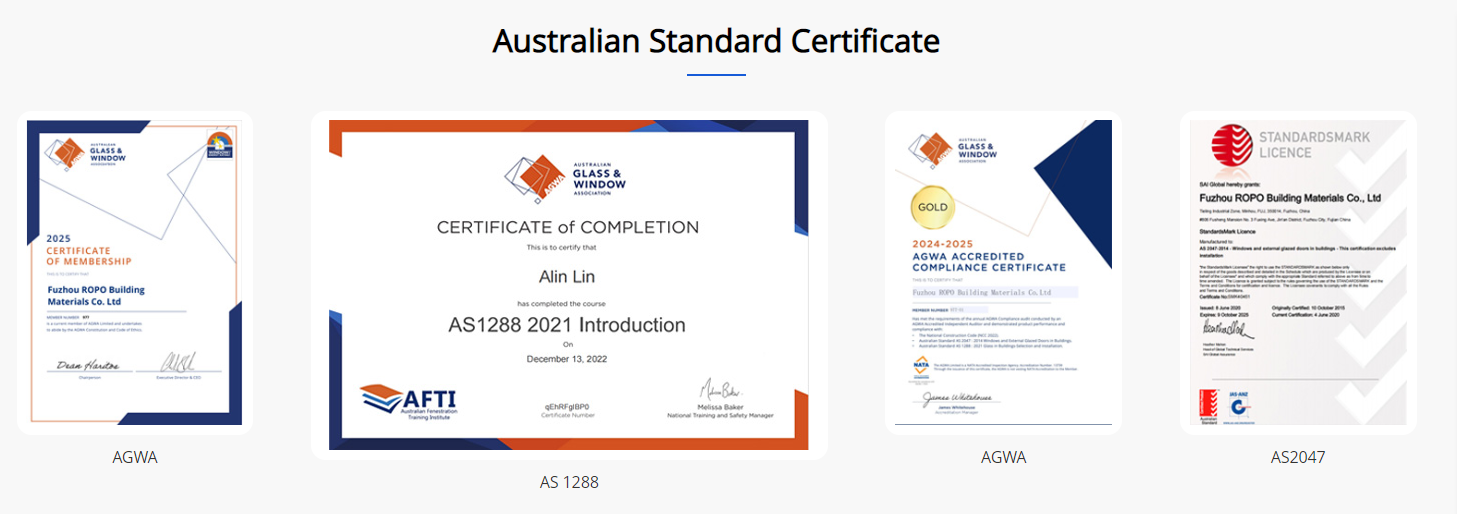 Australia Standard Certificate