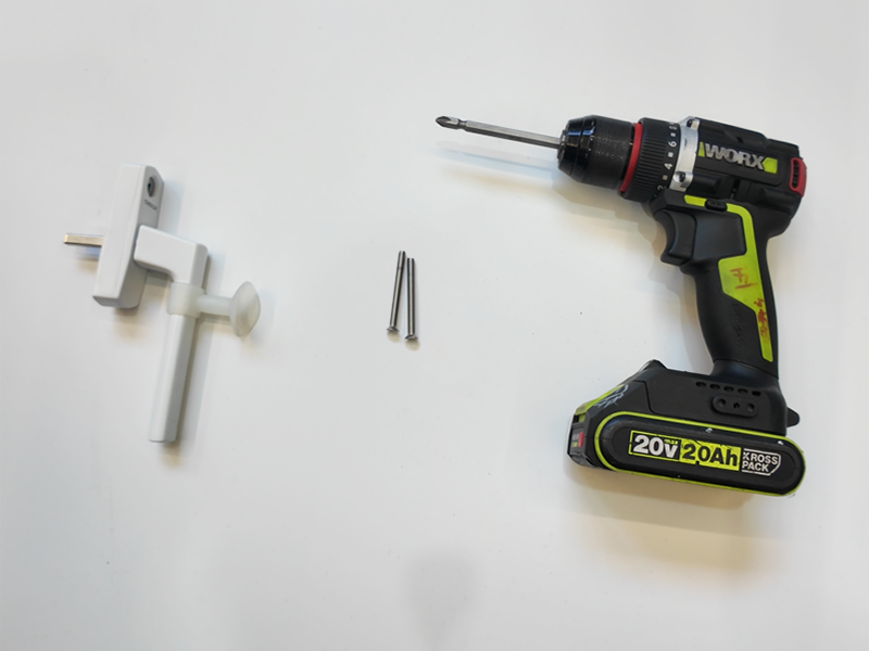 how to install a folding window handle