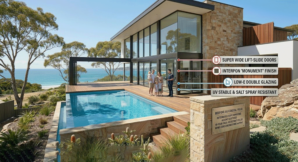 wide lift-slide doors