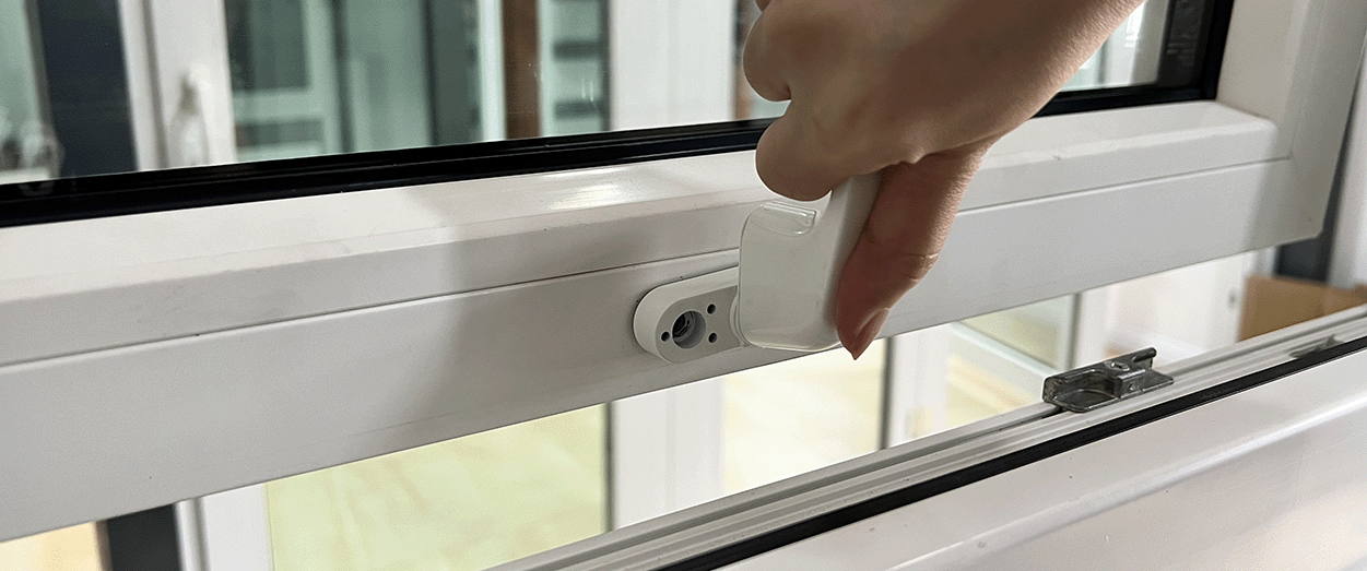 sliding window handle installation