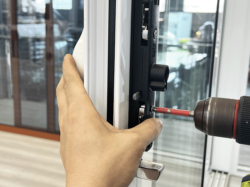 hinged door hardware system