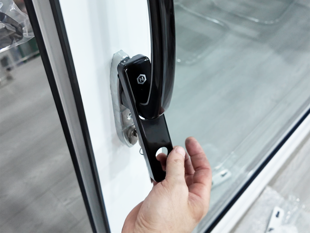 how to install a door handle step by step