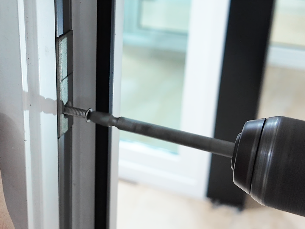door lock handle installation