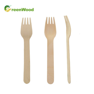 Wholesale 160mm Biodegradable Disposable Wooden Cutlery Sets for Take-out