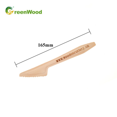 Coltello di legno usa e getta sfuso | Set di posate in legno all'ingrosso
