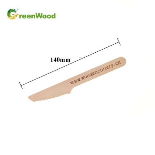 Coltello di legno usa e getta sfuso | Set di posate in legno all'ingrosso