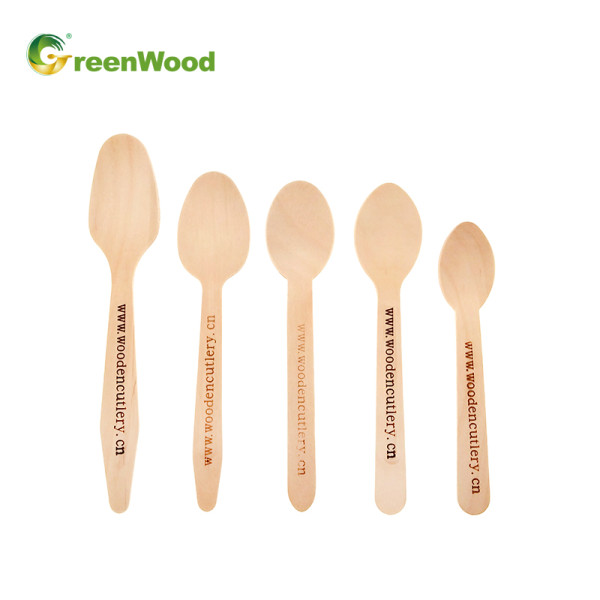 Cucchiaio di legno usa e getta compostabile in bluk | Set di posate in legno all'ingrosso