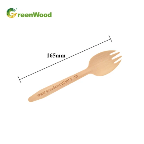 Disposable Wooden Spork in bluk | Wooden Cutlery Sets Wholesale