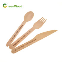 Wholesale Popular on Amazon Disposable Wooden Cutlery Sets in Paper Box | Wooden tableware set