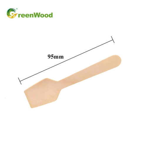 Cucchiaio gelato in legno usa e getta in bluk| Mini cucchiaio di legno | Set di posate in legno all'ingrosso