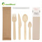 Wholesale Biodegradable Disposable Wooden Cutlery Sets with Paper Bag | Wooden Cutlery Sets Wholesale