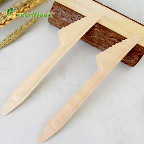 Eco-friendly Disposable Wooden knife 165mm | Wooden cutlery sets Wholesale