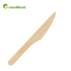 Umweltfreundliches Einweg-Holzmesser 160 mm mit erhöhtem Griff | Großhandel mit Bestecksets aus Holz