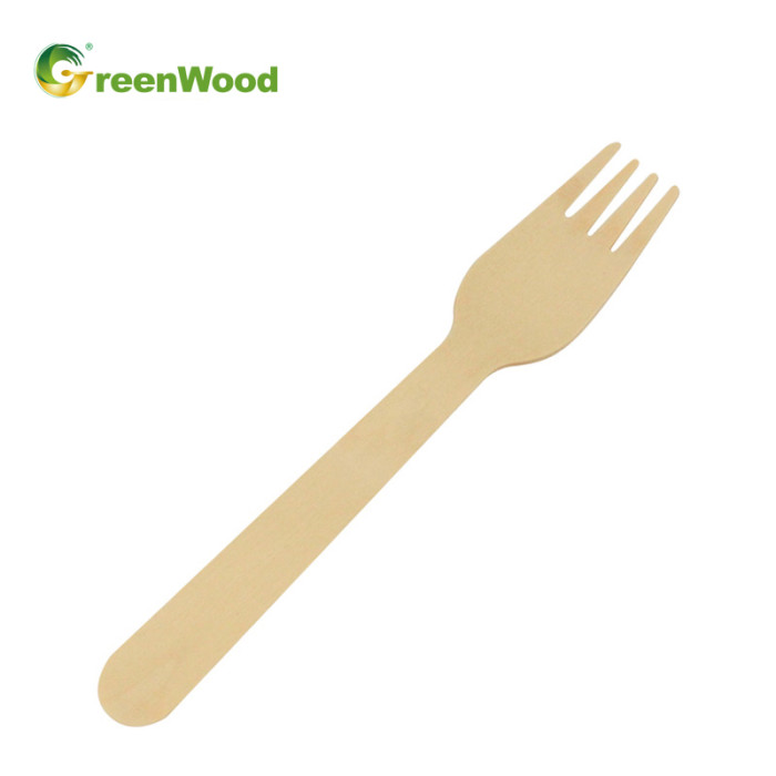 可生物降解的一次性木叉 160mm| 环保木质餐具 |木制餐具套装批发