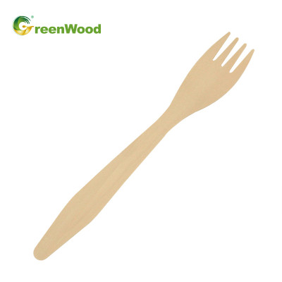 Forchetta in legno usa e getta 185mm | Forchette di legno all'ingrosso