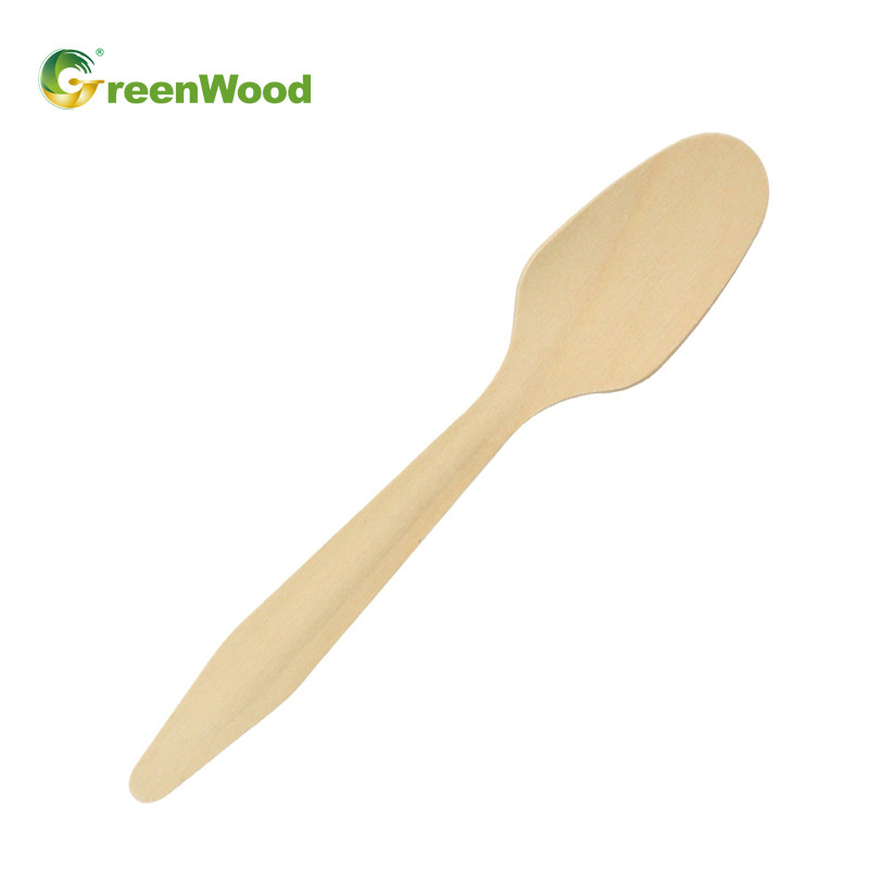 Compostable Disposable Wooden Spoon 185mm Wooden Spoons Wholesale