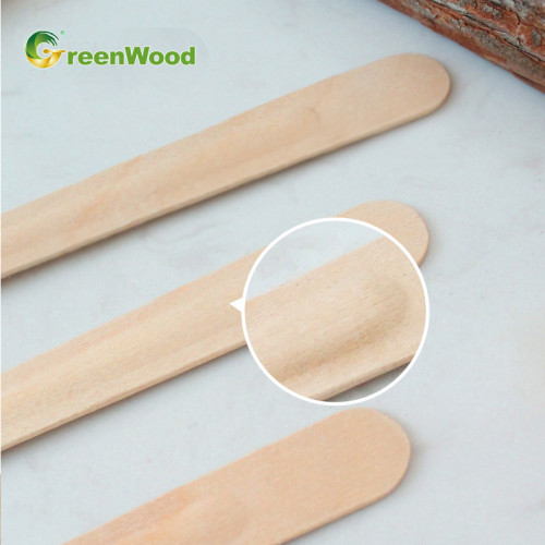 Biodegradable Disposable Wooden Spoon 160mm with Raised Handle | Wooden Spoons Wholesale