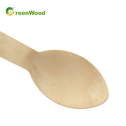 Biodegradable Disposable Wooden Spoon 140mm | Wooden Spoons Wholesale