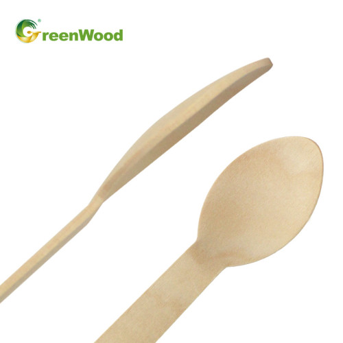 Biodegradable Disposable Wooden Spoon 140mm | Wooden Spoons Wholesale