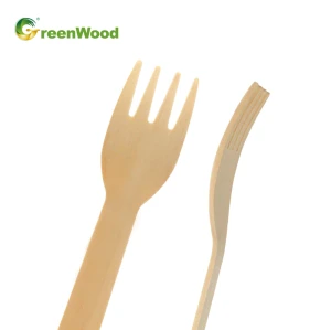 Disposable Wooden Dessert Fork 125mm | Wooden Forks Wholesale