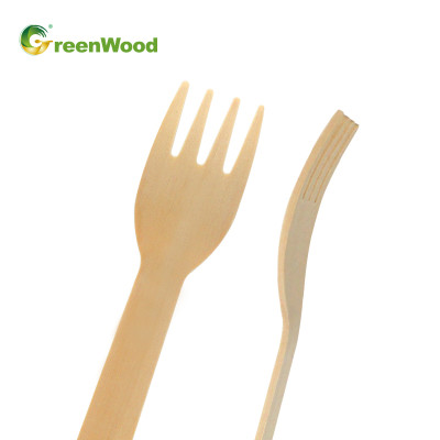 Disposable Wooden Dessert Fork 125mm | Wooden Forks Wholesale
