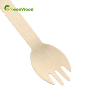 Disposable Wooden Spork 140mm | Wooden Cutlery Sets Wholesale