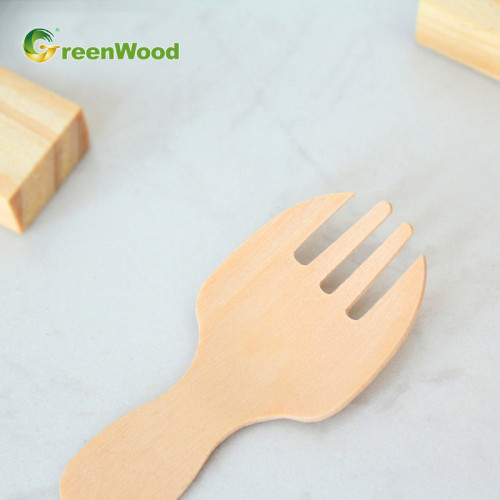 Disposable Wooden Spork 60mm | Wooden Cutlery Sets Wholesale