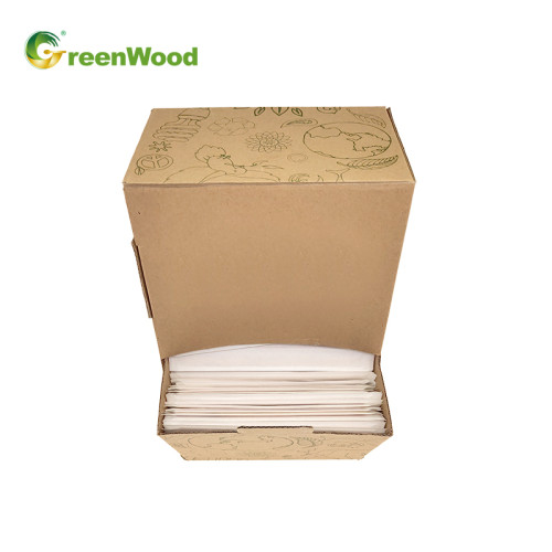 Einweg-Holzrührstäbchen in Papierschubladenbox | Hölzerne Kaffeerührer Großhandel