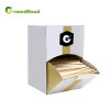 Einweg-Holzrührstäbchen in Papierschubladenbox | Hölzerne Kaffeerührer Großhandel
