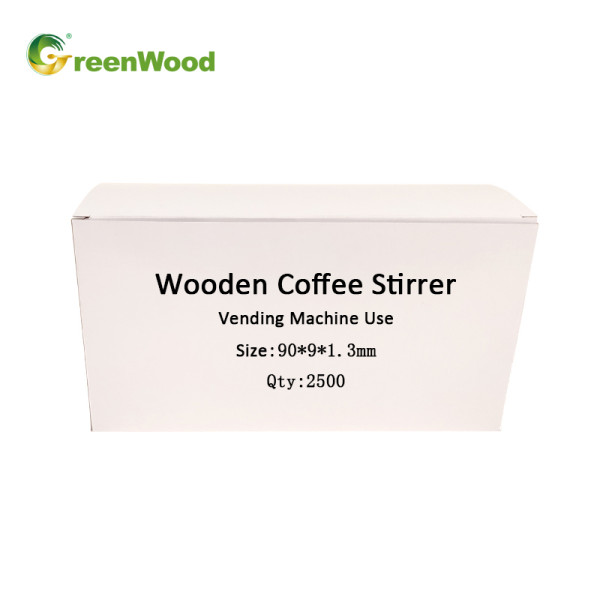 Einweg-Kaffeerührer aus Holz für den Einsatz in Verkaufsautomaten | Kaffeerührer aus Holz im Großhandel