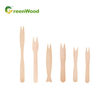 Disposable Wooden Fruit Forks in bluk |  Wooden Fruit Forks Wholesale