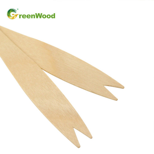 Disposable Wooden Fruit Forks 140mm | Wooden Fruit Forks Wholesale