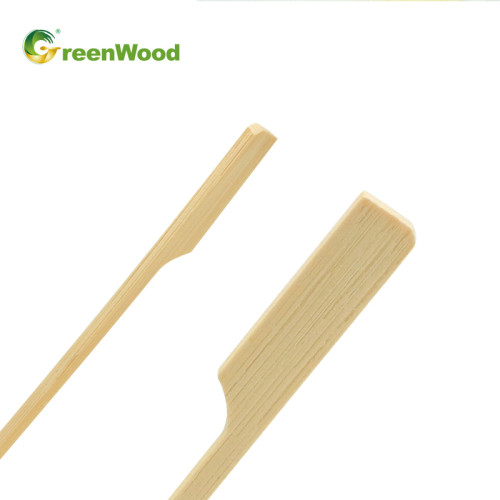 Brochette de bambou plat jetable en bambou Kebab | BBQ Brochettes En Gros