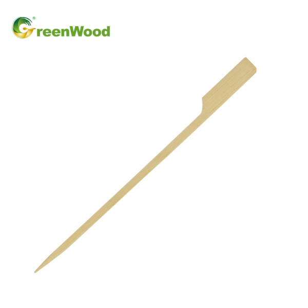 Disposable Bamboo Flat Kebab Bamboo Skewer |  BBQ Skewers Wholesale