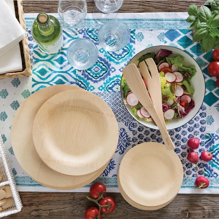 wooden disposable plates