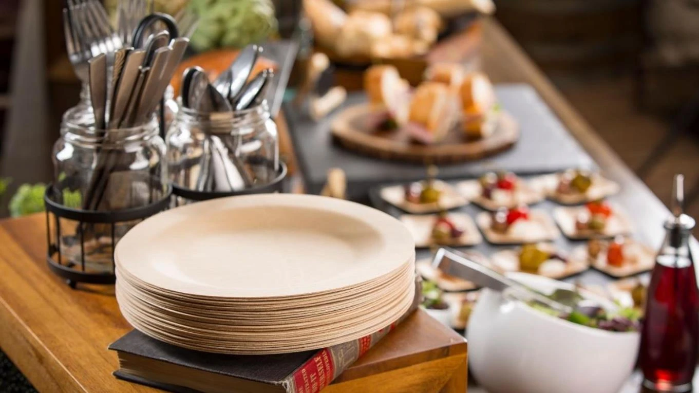 wooden disposable plates