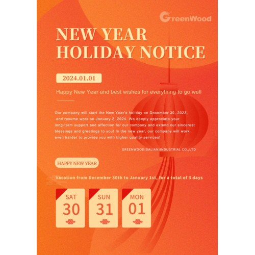 Hinweis zur Schließung der Neujahrsfeiertage