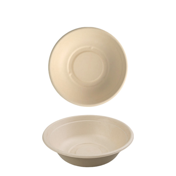 Disposable Bagasse Round Bowl Series | SALAD SOUP BOWL