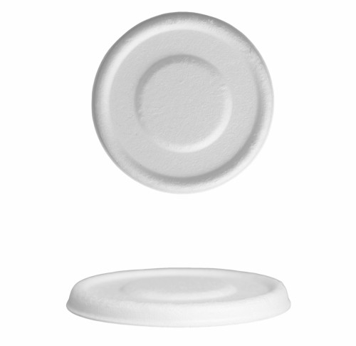 2 oz White ECO-Friendly Bagasse Round Condiment Cup