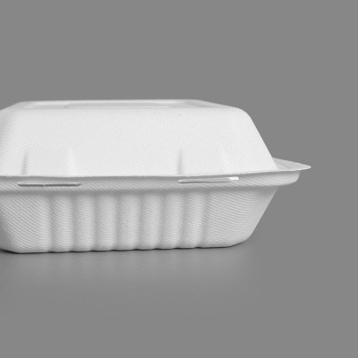 Bagasse Takeaway Clamshell Box