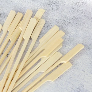 Disposable Bamboo Teppo Gun Skewers with Knot