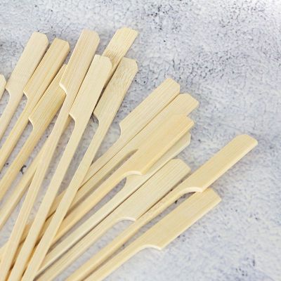 Disposable Bamboo Teppo Gun Skewers with Knot