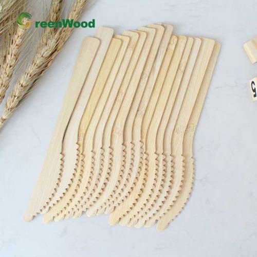 OEM & ODM Bamboo Knife Wholesale - 170mm Disposable Serrated Table Knife for Take-out, Perfect for Restaurants and Catering Services