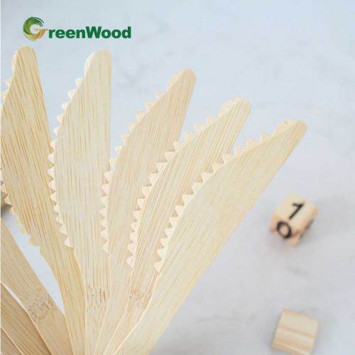 OEM & ODM Bamboo Knife Wholesale - 170mm Disposable Serrated Table Knife for Take-out, Perfect for Restaurants and Catering Services