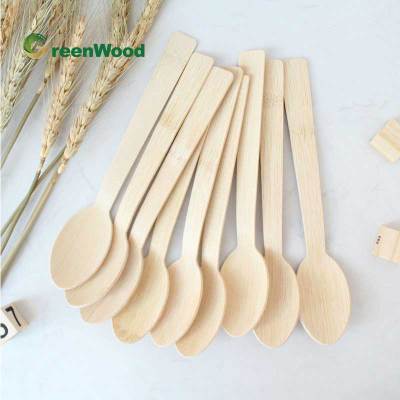 170mm Disposable Bamboo Spoon | Eco-friendly Compostable Biodegradable Bamboo Spoon Wholesale