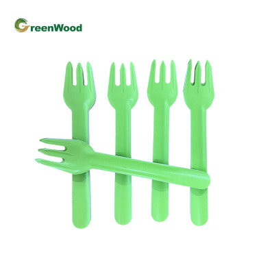 Wholesale 100% paper Fork Compostable paper Cutlery Eco Friendly Fork Knife Spoon