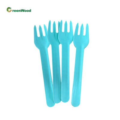 Wholesale 100% paper Fork Compostable paper Cutlery Eco Friendly Fork Knife Spoon