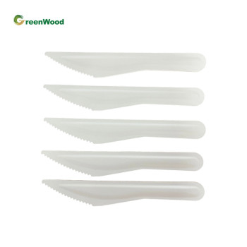 Hot selling tableware disposable cake spoon fork knife set compostable biodegradable tableware